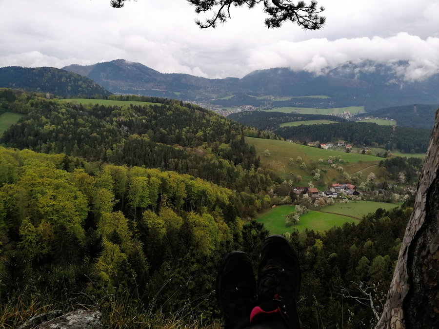 Ruinenrast mit Ausblick. Foto: Sarah Pallauf