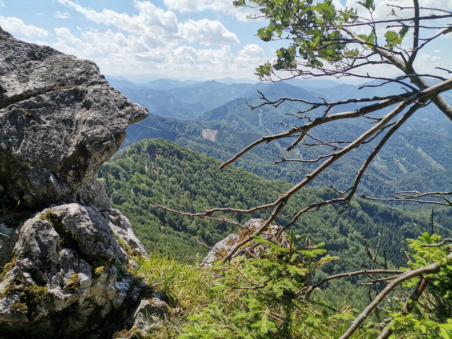 Aussicht am Gipfel der Paulmauer. Foto Veronika Schöll