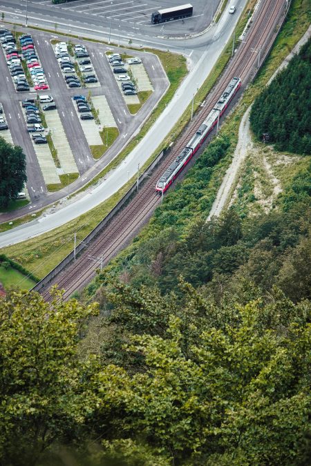 Noch nicht unser Zug zurück. Foto: Stefan Galler