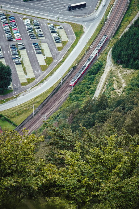 Noch nicht unser Zug zurück. Foto: Stefan Galler