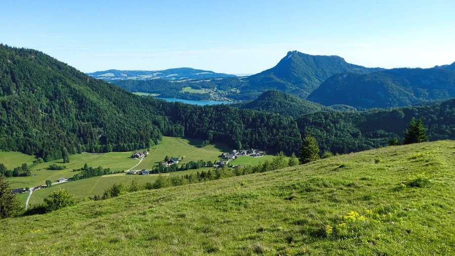 Blick zum Fuschlsee mit Schober. Foto: Karl Plohovich