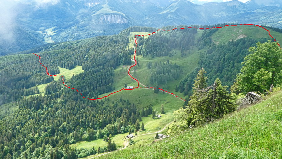 Loibersbacher Höhe - Laner Alm. Foto: Karl Plohovich