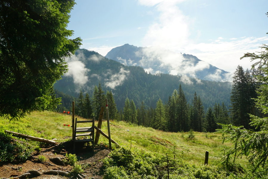 Blick zurück Richtung Wasserfalltal. Foto Alpenverein Saalfelden