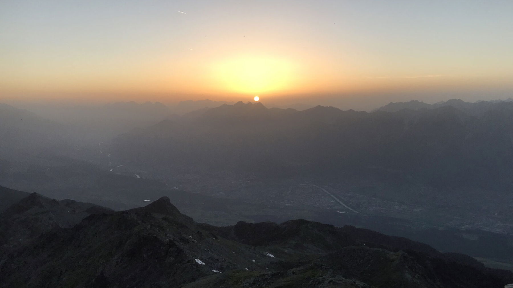 Wenn die Sonn untergeht am Karwendel. Foto: David Kurz