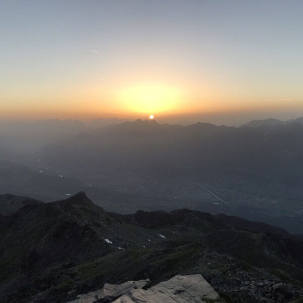 Wenn die Sonn untergeht am Karwendel. Foto: David Kurz