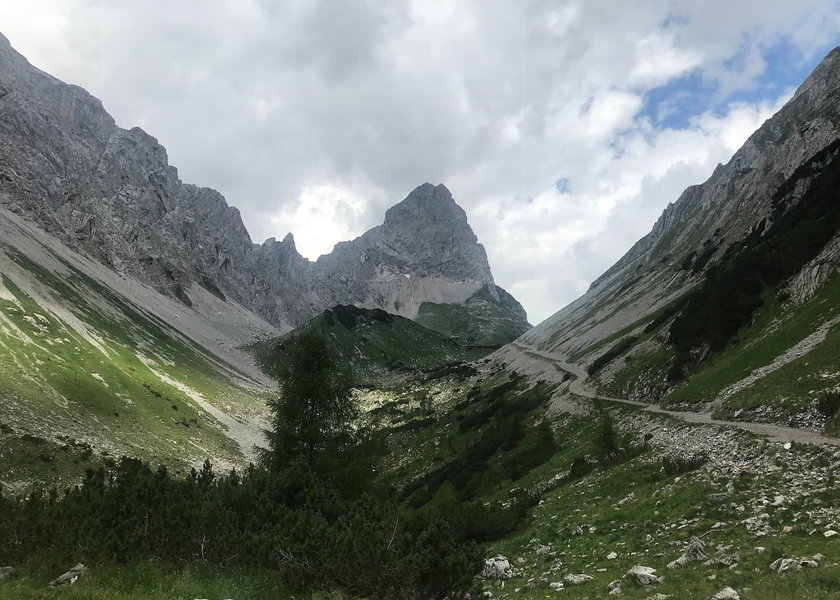 Erster Blick auf die Lamsenspitze. Foto: David Kurz