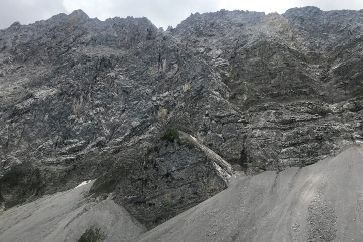 Die Kalkmauern der Rotwandlspitze. Foto: David Kurz