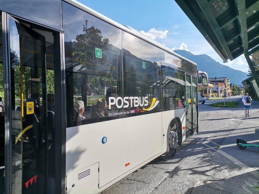 Mit dem Bus zurück zum Bahnhof. Foto Veronika Schöll