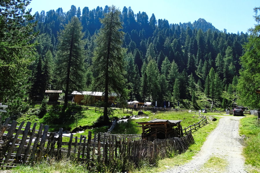 Die Tiefenthal Alm. Hätte ich nicht gewusst, dass ich bei noch einer Alm vorbeikommen werde, hätte ich es nicht geschafft, hier sofort weiter zu ziehen! Foto: Thomas Obermair