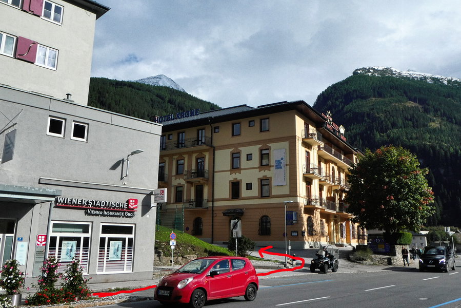 Erste Abzweigung. Foto: Karl Plohovich
