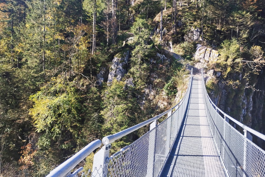 Hängebrücke. Foto: Nikolaus Vogl