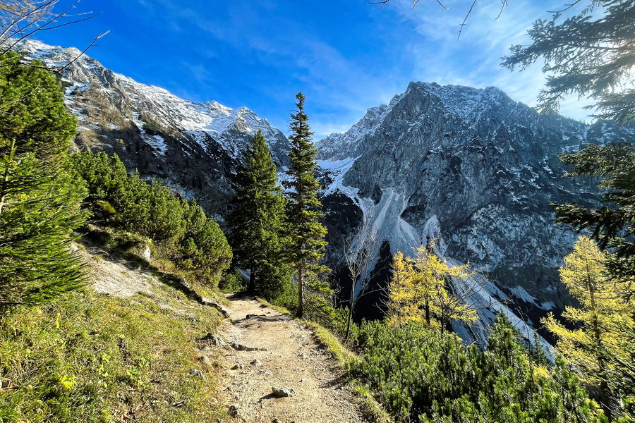 Weg 617 bergab Richtung Spital am Pyhrn. Foto: Eva Maria Ginal