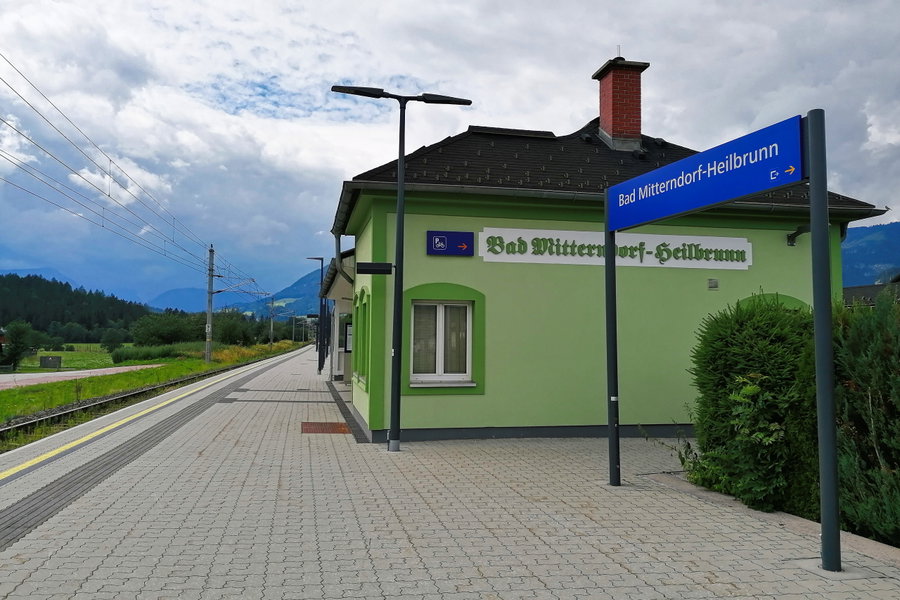 Bahnhof Bad Mitterndorf-Heilbrunn. Foto: Sarah Pallauf