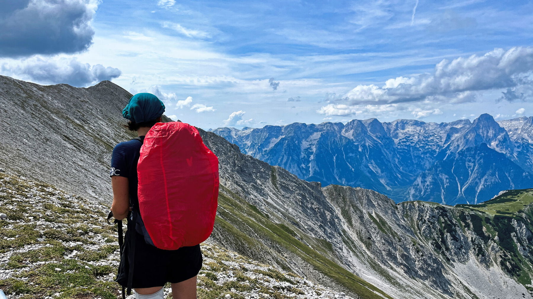 Nicht ganz unerschrocken am Weg zum Schrocken. Foto: Birgit Matzinger