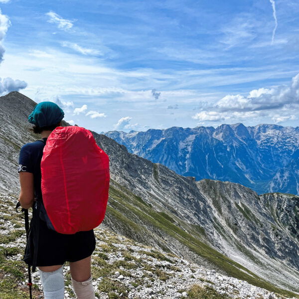 Nicht ganz unerschrocken am Weg zum Schrocken. Foto: Birgit Matzinger
