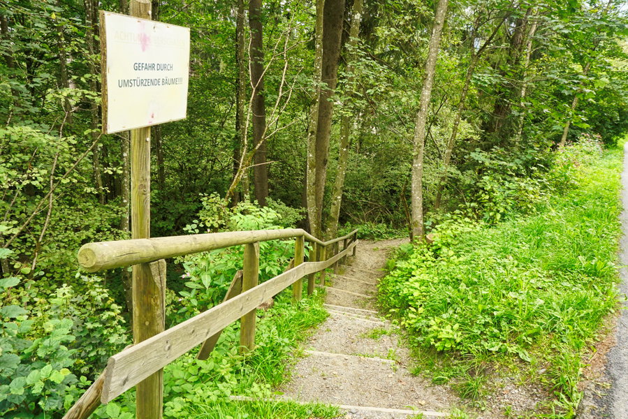 Abzweigung Huntlsteg. Foto: Alpenverein Saalfelden