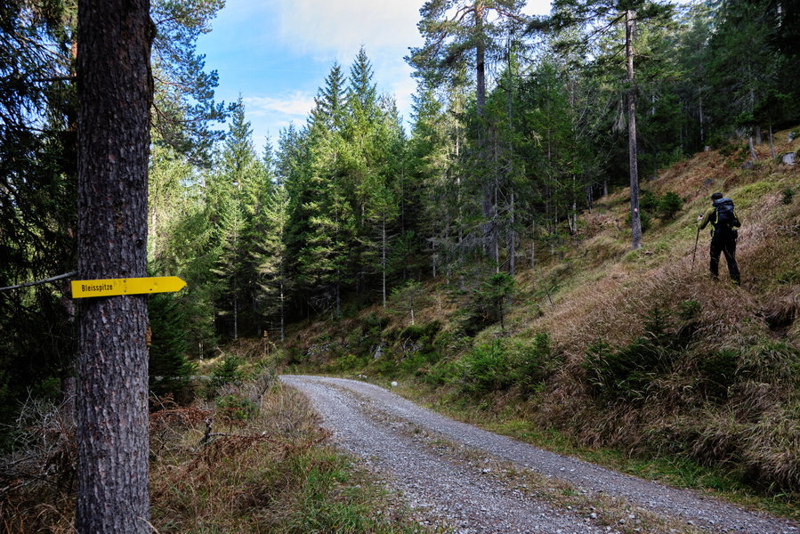 Gut markierter Steig. Foto: Regionalentwicklung Außerfern
