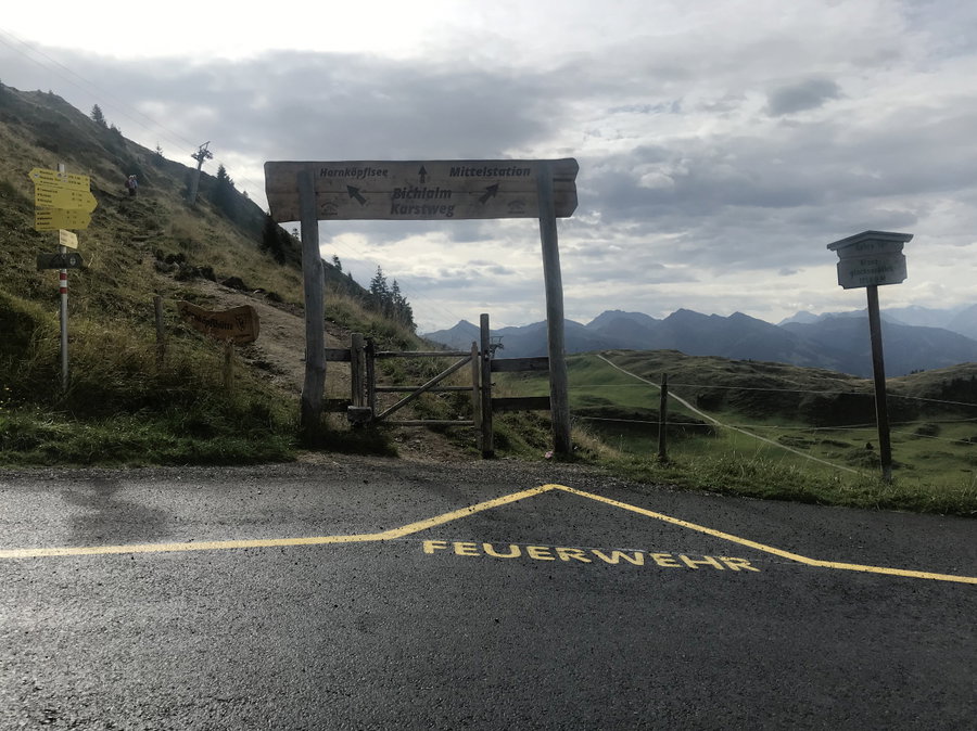 Am Ende der Kitzbühler Horn Straße. Foto: David Kurz