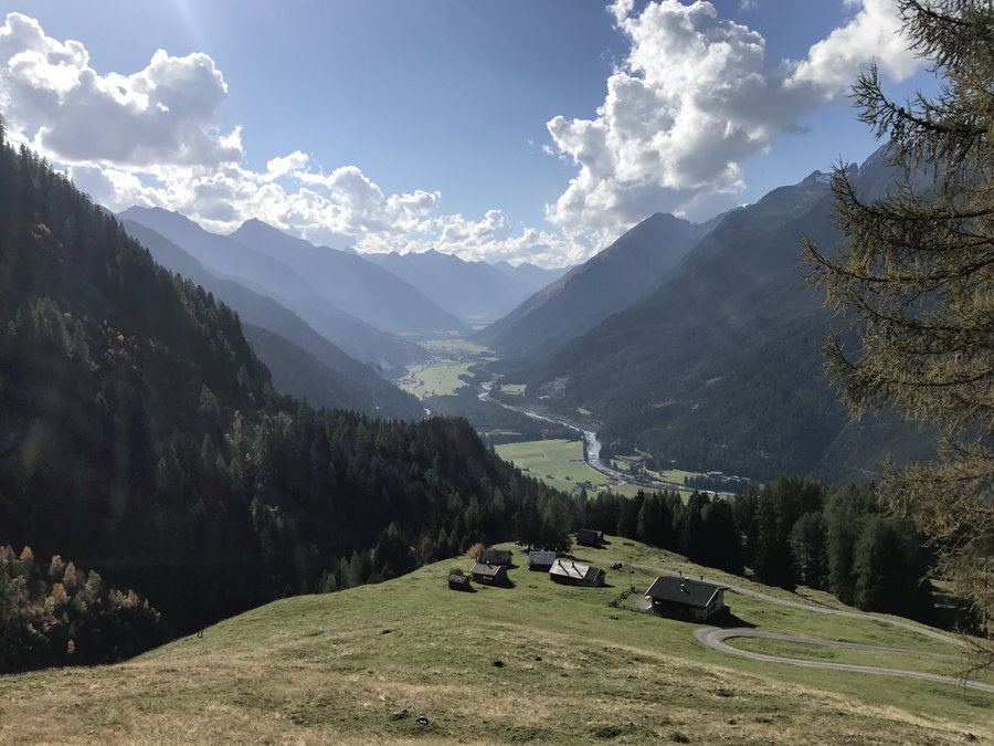 Blick aufs obere Leechtal von der Stabalm aus. Foto: David Kurz