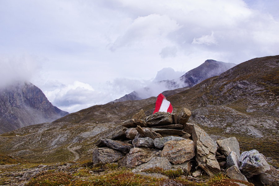 Markierung. Foto: Gerhard Hohenwarter