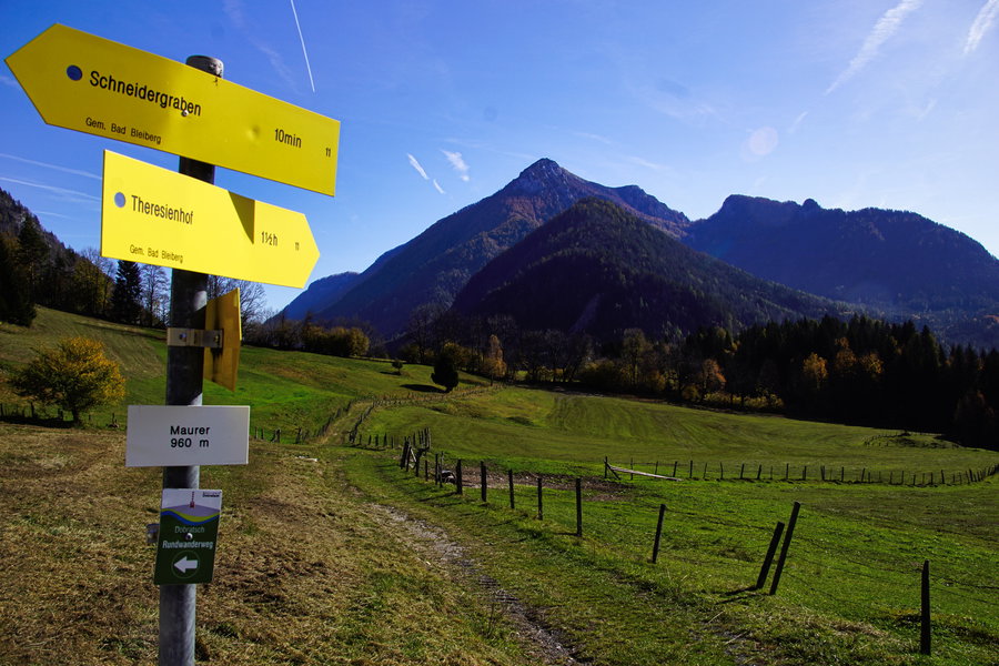 Wegweiser. Foto: Gerhard Hohenwarter