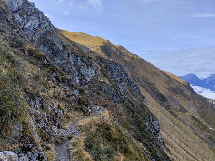 Die letzten Meter vor dem Kellerjochgipfel. Foto: Simon Widy