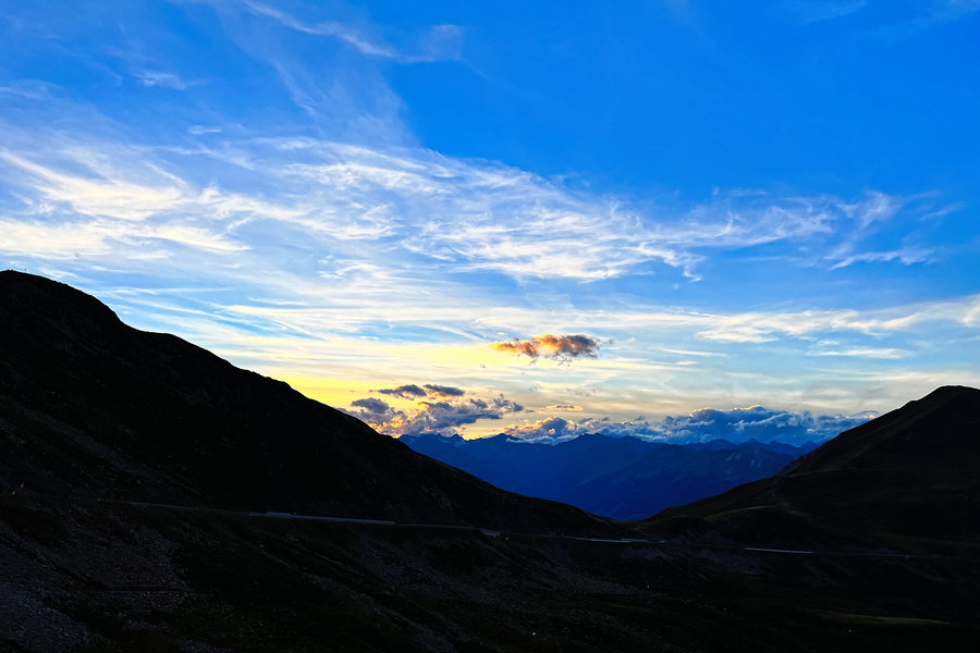 Sonnenuntergang am Penser Joch. Foto: Birgit Matzinger