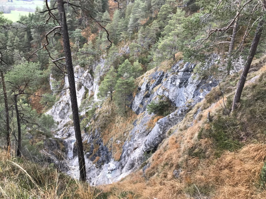Kleine Schlucht unterhalb der Gernalm. Foto: David Kurz