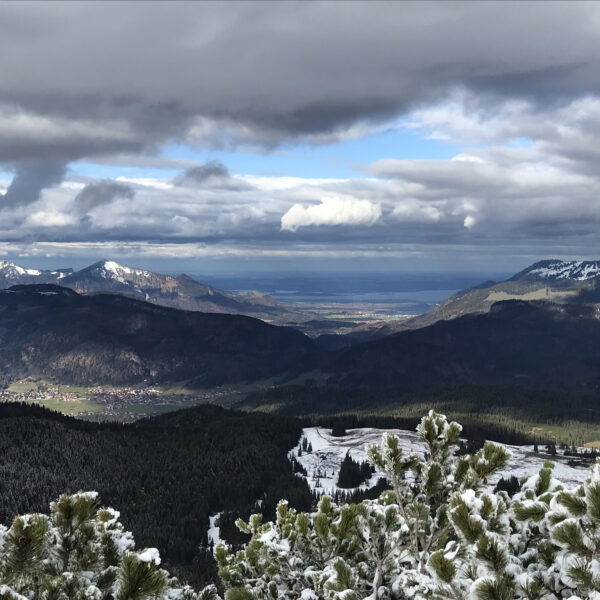Vom Eggenalmkogel Richtung Chiemsee. Foto: David Kurz