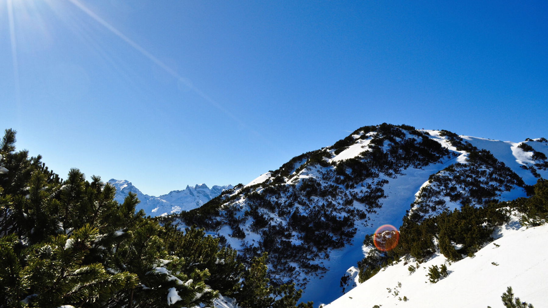 Rückblick aufs Wannaköpfle auf dem Weg zum Itonskopf. Foto: Norman und Lisa
