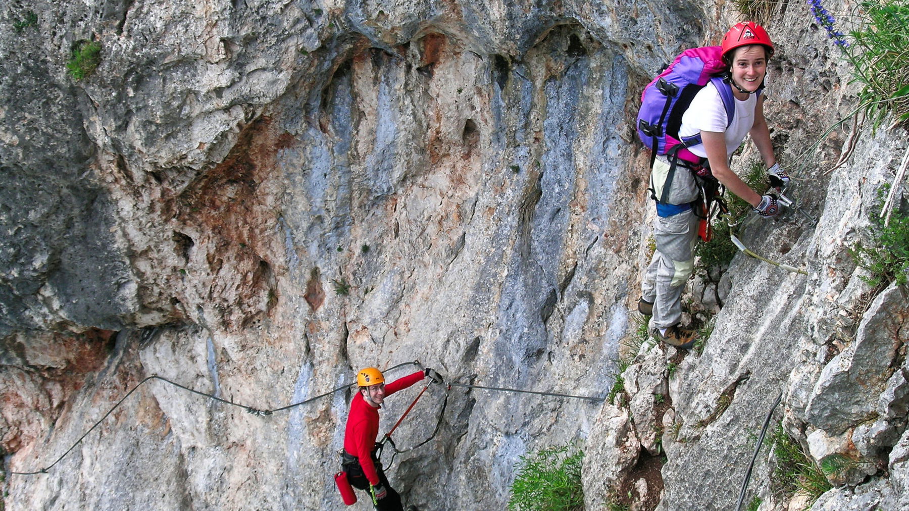 In der Schlusswand. Foto: Alpenverein Edelweiss