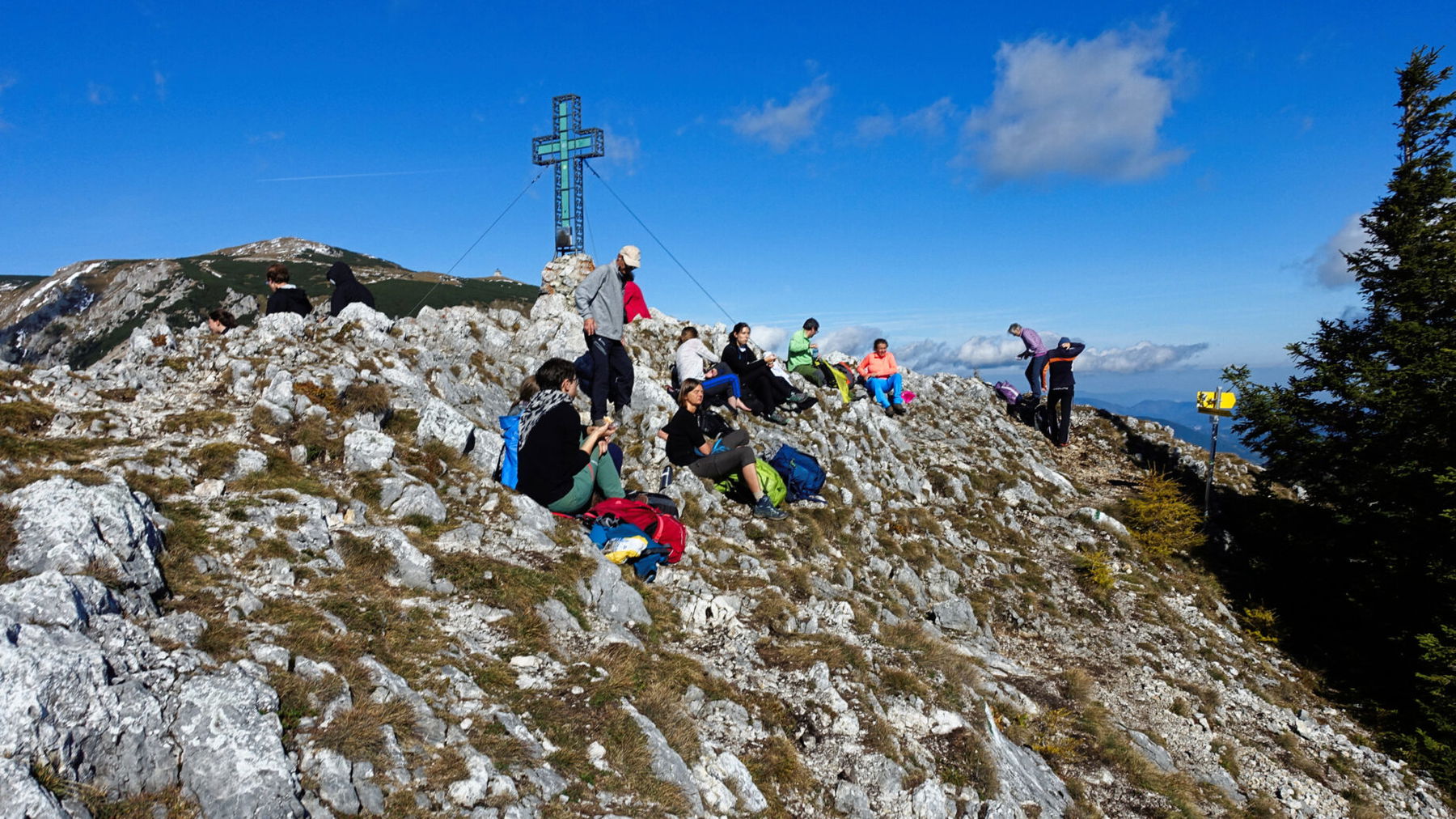 Auf dem Krummbachstein. Foto: Alpenverein Edelweiss