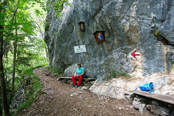 Rast am Mariensteig. Foto: Alpenverein Edelweiss