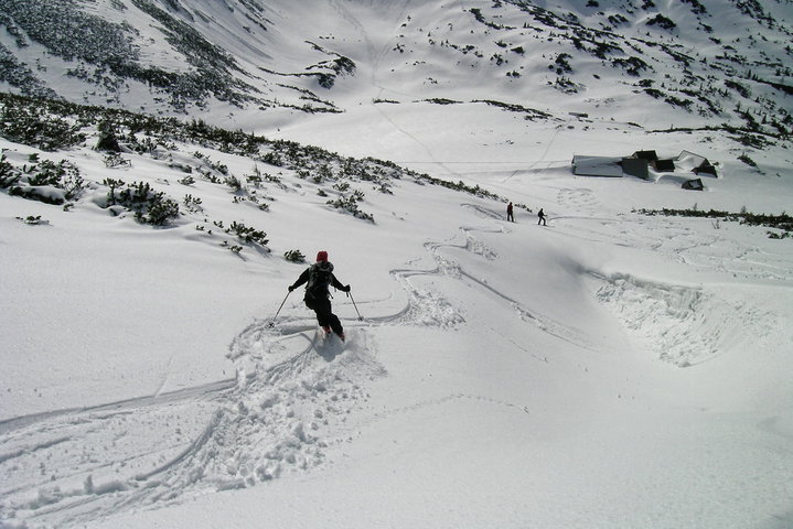 Abfahrt vom Predigtstuhl zur Taupentalalm 1. Foto: Alpenverein Edelweiss