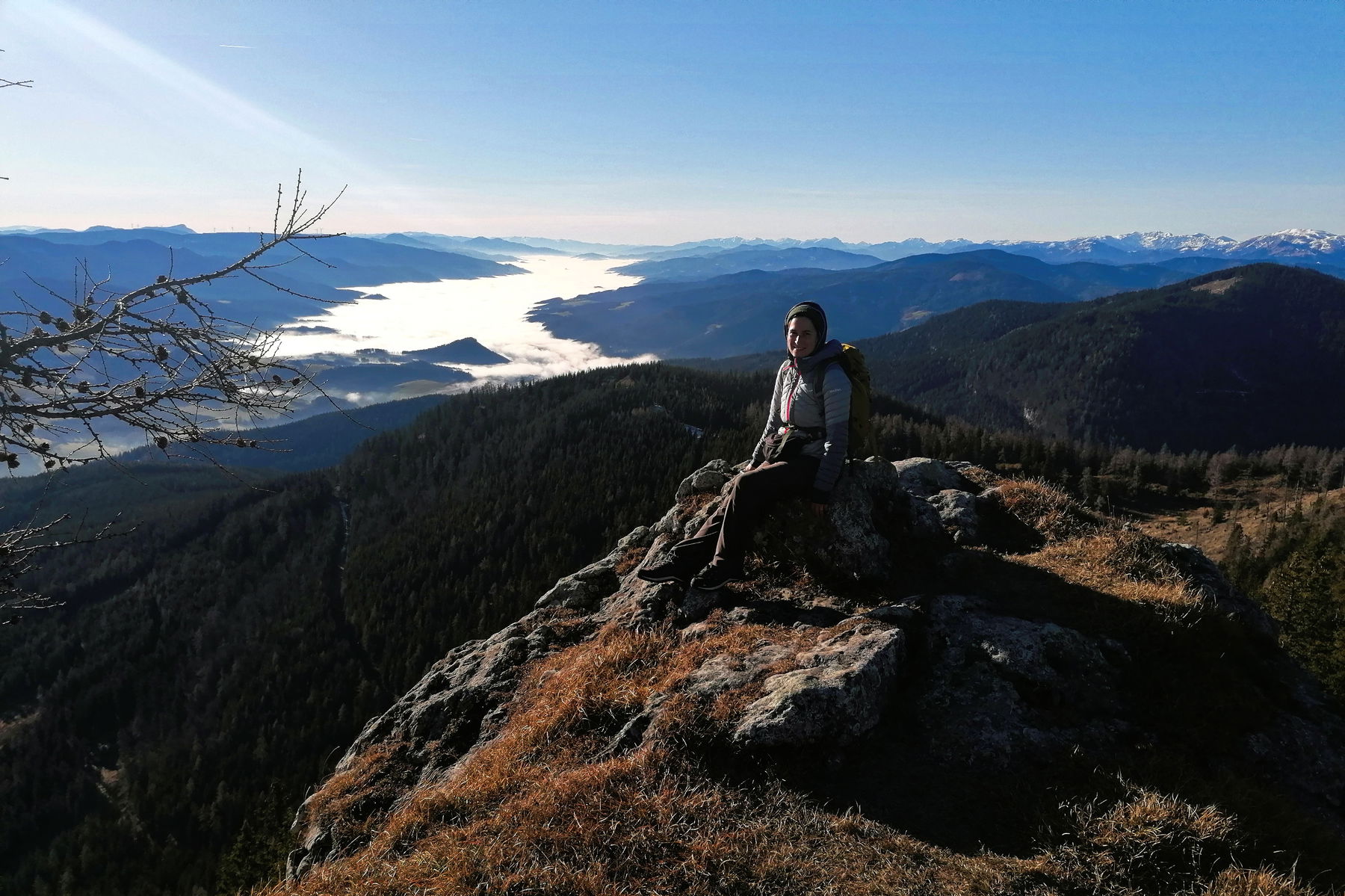 Ein Wolkenmeer von oben