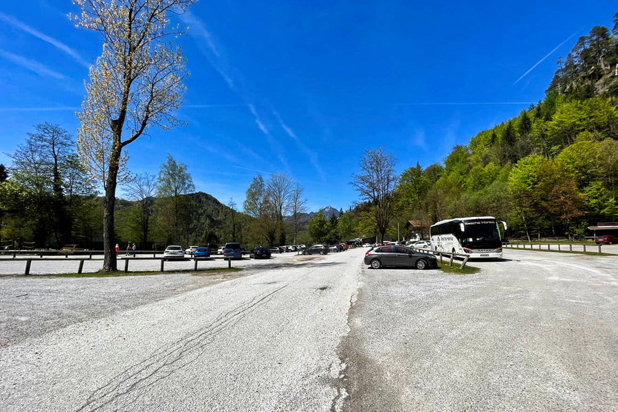 Parkplatz Seebad Hechtsee. Foto: Eva Maria Ginal
