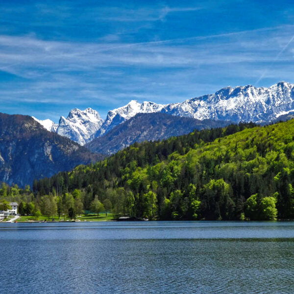 Blick vom Westufer auf das Seebad Hechtsee. Foto: Eva Maria Ginal