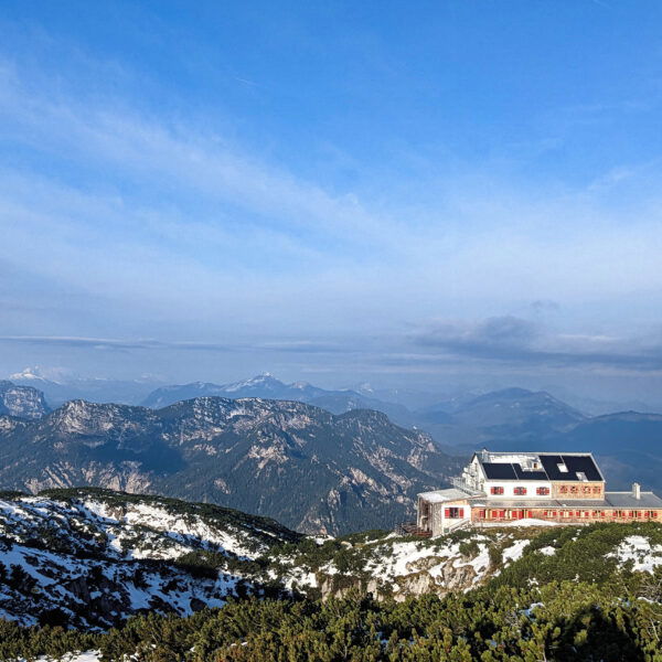 Der Blick zurück zum Stöhrhaus am nächsten morgen. Foto: Tobias Hecht
