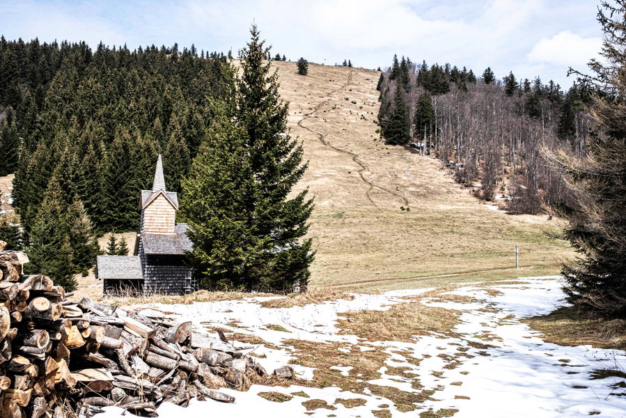 Blick zurück zur Unterbergschipiste. Foto: Birgit Reiter
