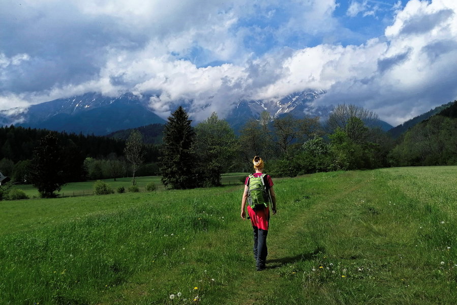 Auf den Schneeberg zu. Foto: Sarah Pallauf