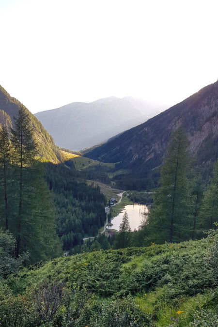 Blick zurück auf die Konradlacke. Foto: Julian Kleinknecht