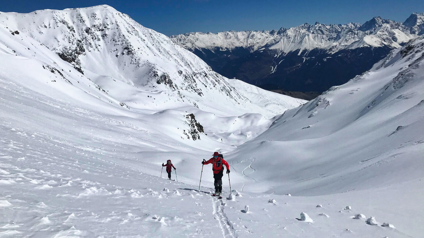 Aufstieg durch das Kar. Foto: David Kurz