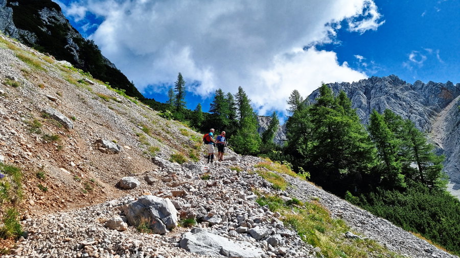 Aufstieg zum Bielschitzasattel. Foto: Martin Heppner