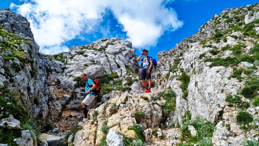 Abstieg vom Bielschitzasattel. Foto: Martin Heppner