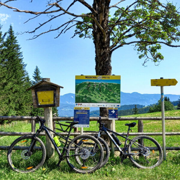 Infotafel Mountainbike Pretul. Foto: Martina Friesenbichler
