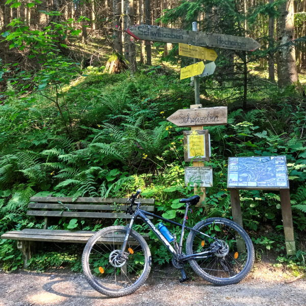 Abzweigung Schweizeben. Foto: Martina Friesenbichler