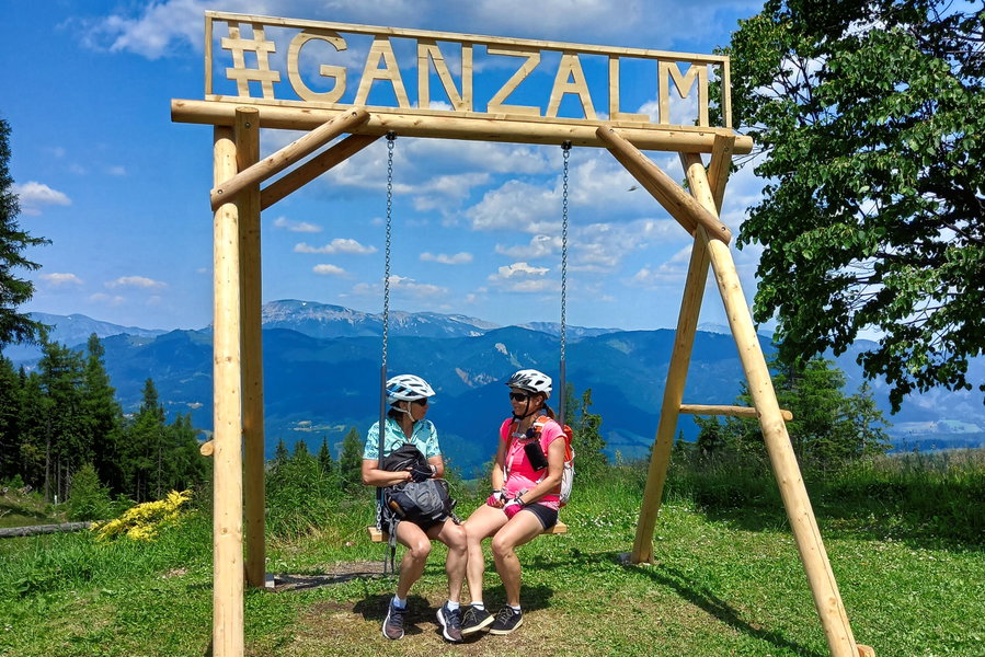 Schaukel auf der Ganzalm. Foto: Martina Friesenbichler