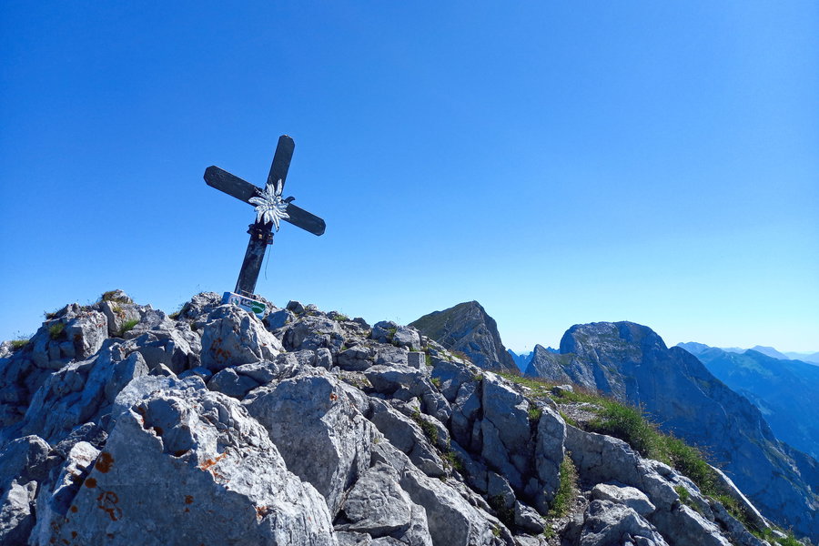 Gipfelkreuz Admonter Kaibling. Foto: Martina Friesenbichler