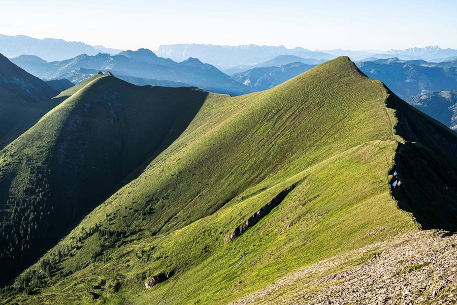 Hier geht’s morgen entlang zum Frauenkogel. Foto: Birgit Reiter