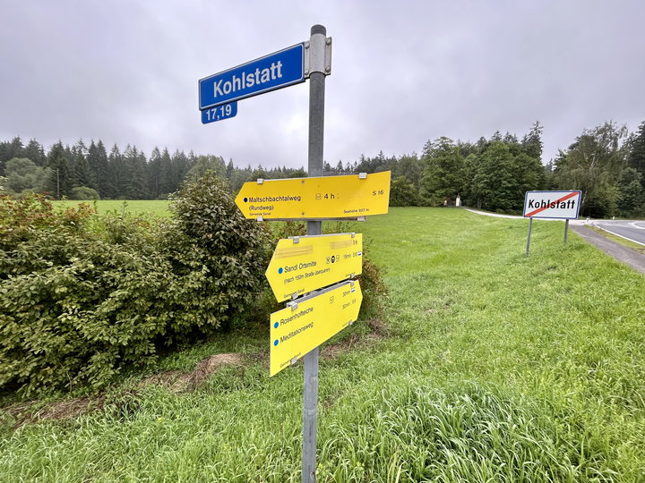 Anreise nach Sandl-Kohlstatt. Fotos Veronika Schöll